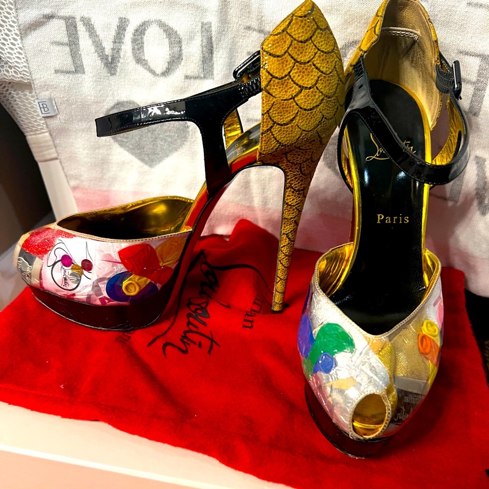 Christian Louboutin Multicolor Artistic Heels